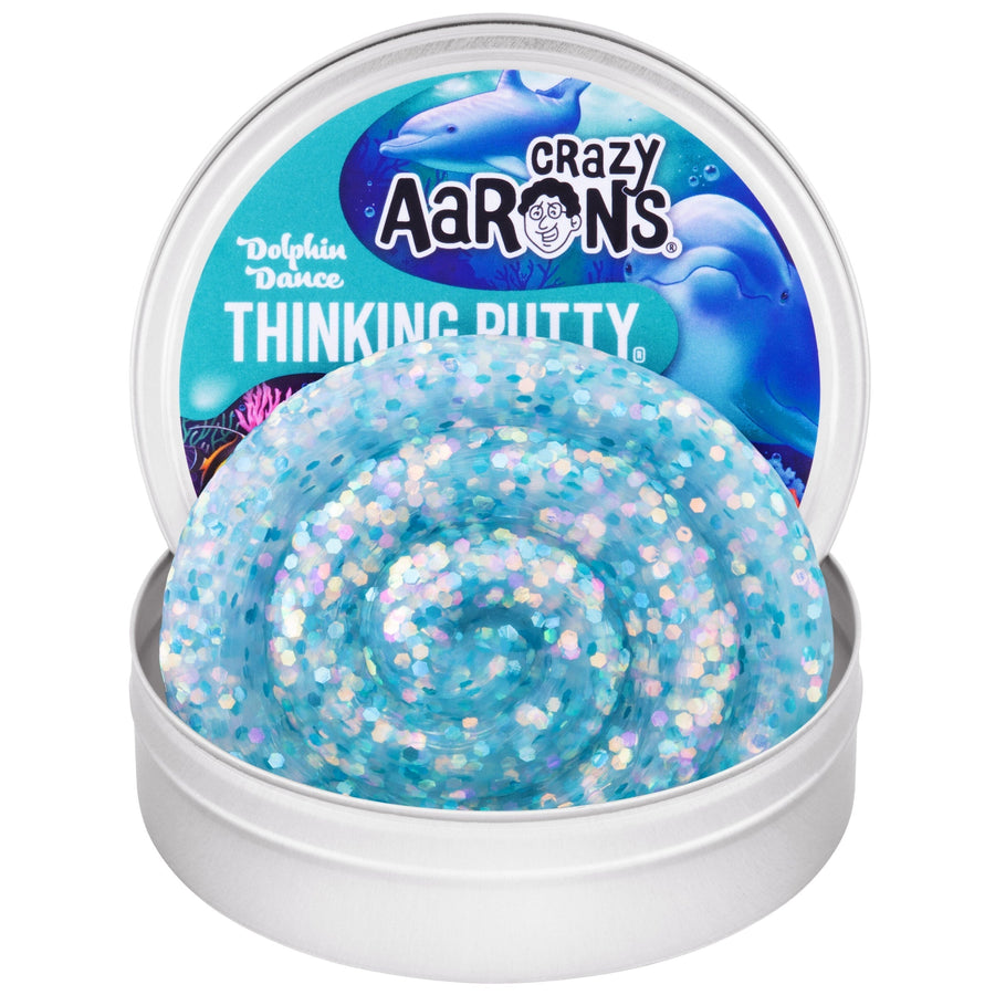 Dolphin Dance - 3.5" Thinking Putty Tin V1